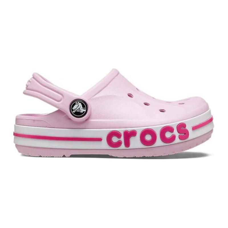 Crocs Comfortable Non-slip Shock-Absorbing Children's Sandals Ballet Pink Children's Model