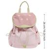 Trendy Dopamine Color Drawstring Backpack Korean Style Fruit Shoulder Bag Large Capacity School Bag Hiking