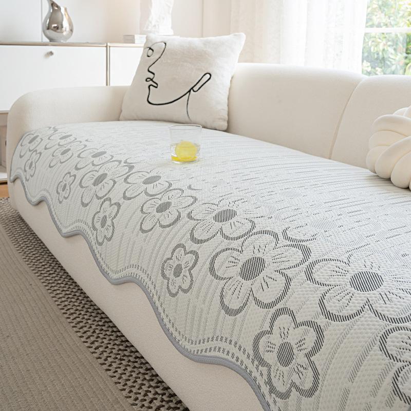 Cool Doudou Special-Shaped Sofa Cushion, Summer Ice Silk Mat Cushion  New Non-Slip Straight Row Cold Cover Cover Cover