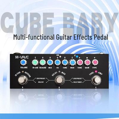 M-VAVE Cube Baby Multi-Functional Electric Guitar Effects Pedal - Trendy Mini Bestseller for Rock Guitarists