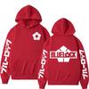 Japanese Anime Blue Lock Hoodie Football Logo Graphic Print Hooded Sweatshirt Men Women Fashion Manga Hoody Harajuku Streetwear