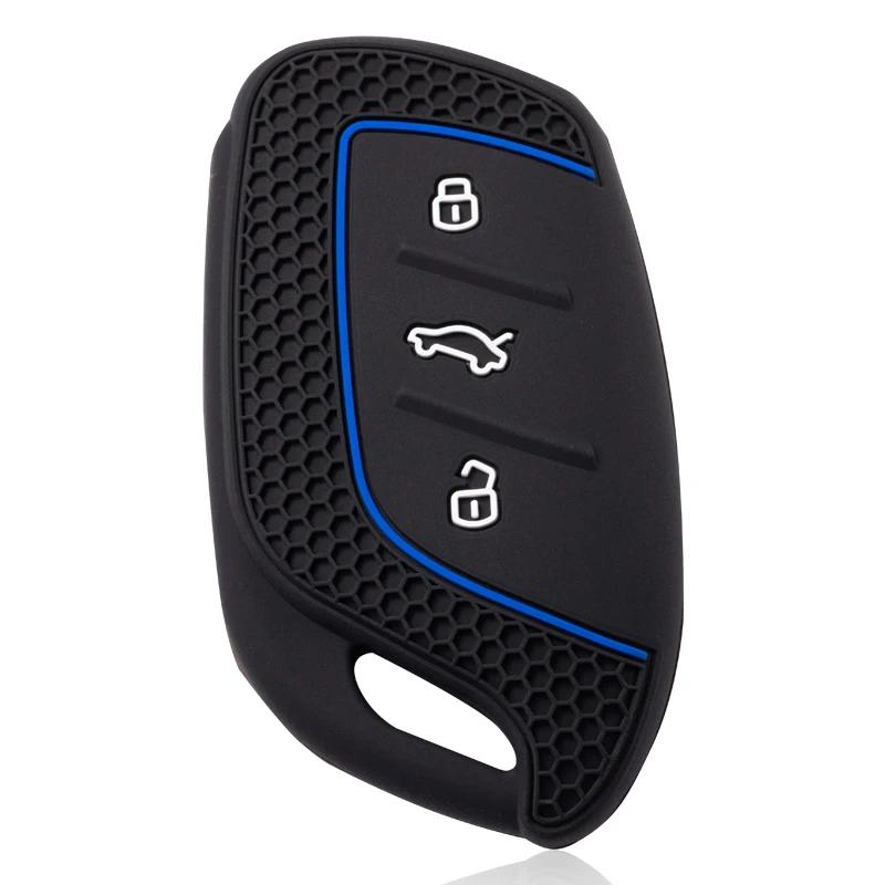 Silicone Key Fob Cover Key Chain For Mg Zs For Mg6 Ev Ezs Hs Ehs For Roewe Rx5 I5 I6 Rx3 Rx8 Erx5 Key Holder Accessories