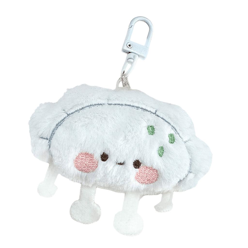 Steamed Stuffed Bun/Dumpling/Sushi Keychain Fashionable Bag Accessories Miniature Food Themed Toy for Kids and Teens