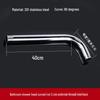 Support coudé pour pommeau de douche mural en acier inoxydable