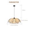 Retro Fashion Simple Dining Room Living Room Chandelier Lotus Lotus Art Bedroom Sky Lantern Atmosphere Lighting Cafe Lamps