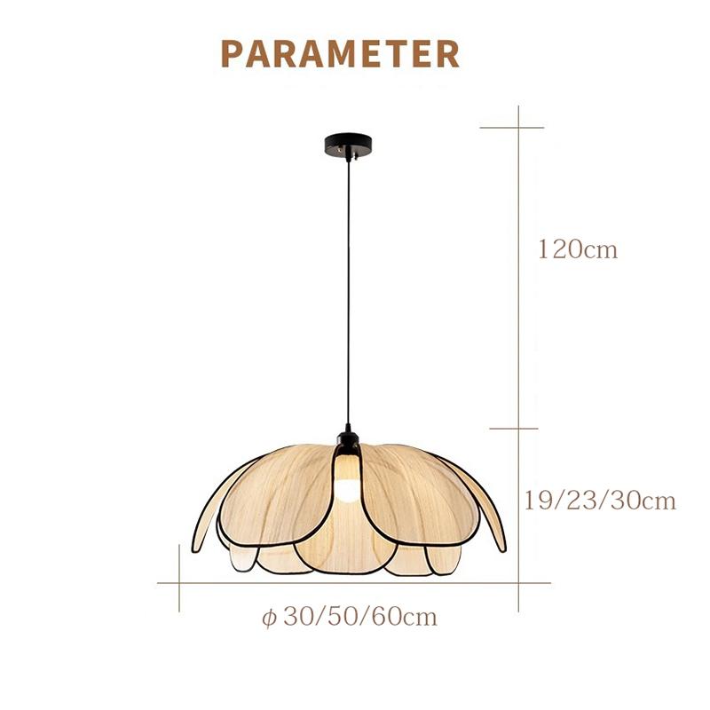 Retro Fashion Simple Dining Room Living Room Chandelier Lotus Lotus Art Bedroom Sky Lantern Atmosphere Lighting Cafe Lamps