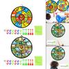 Double Sided Dart Board for Kids Dart Plate 29inch Durable Indoor Outdoor Party Games Toys Target Board with 12 Sticky Balls