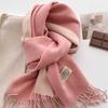 Super Soft Waxy Cashmere Scarf for Women in Winter High End  Korean Version  Versatile Camel Color  Double sided Solid Color  Warm Scarf for Mother