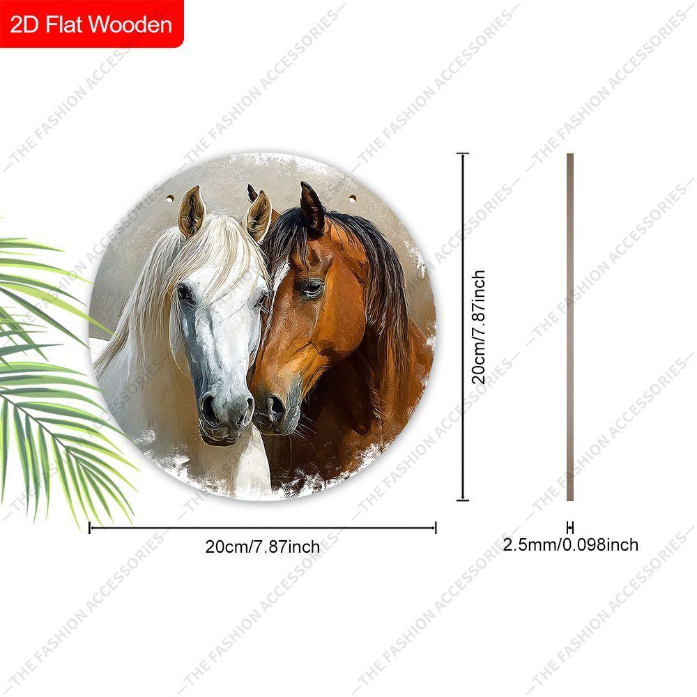 2D Flat Wooden Hanging Decorative Signs, Family Wall or Door Decoration, Garden Decoration, Housewarming Gifts for Friends