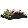 VidaXL Jardinière Noir 110x110x27 cm Bois massif de pin 823903