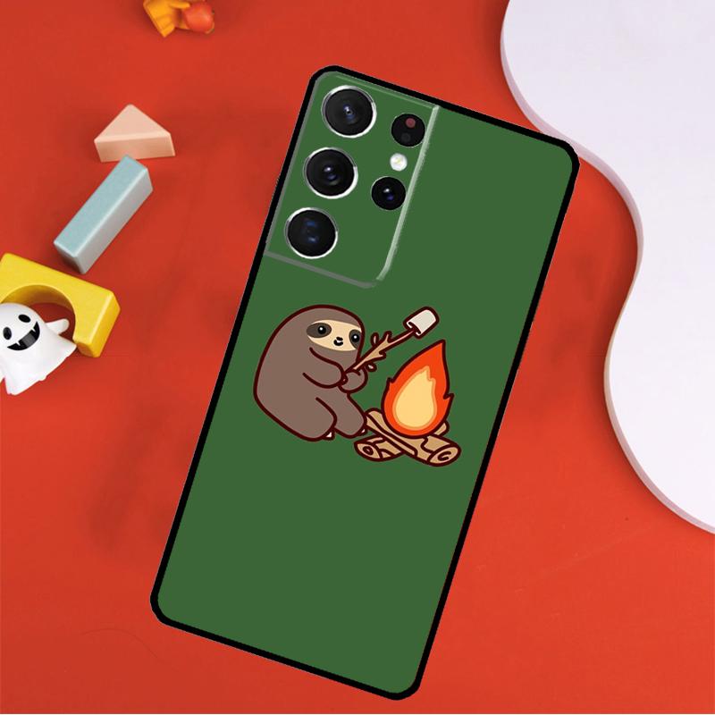 Sloth Animal Cute Phone Case For Samsung Galaxy S25 Ultra S24 Ultra S9 S10 S20 S21 S22 S23 Plus S24 FE Cover