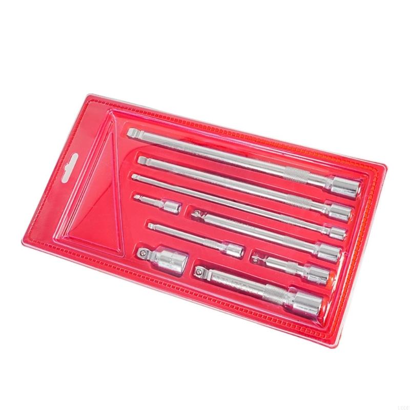 High Strength Steel Ball Joint Socket Extension Bar 9 Piece Socket Adapters Tool