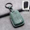 Leather Car Key Case Cover Fob Keychain For Vw Volkswagen Golf 7 Mk7 Tiguan Mk2 For Ateca Leon Fr Ibiza Skoda Octavia Kodiaq