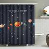Decorate Your Bath With Our Solar System Shower Curtain Vivid Colors High-Quality Fabric For A Luxurious Touch