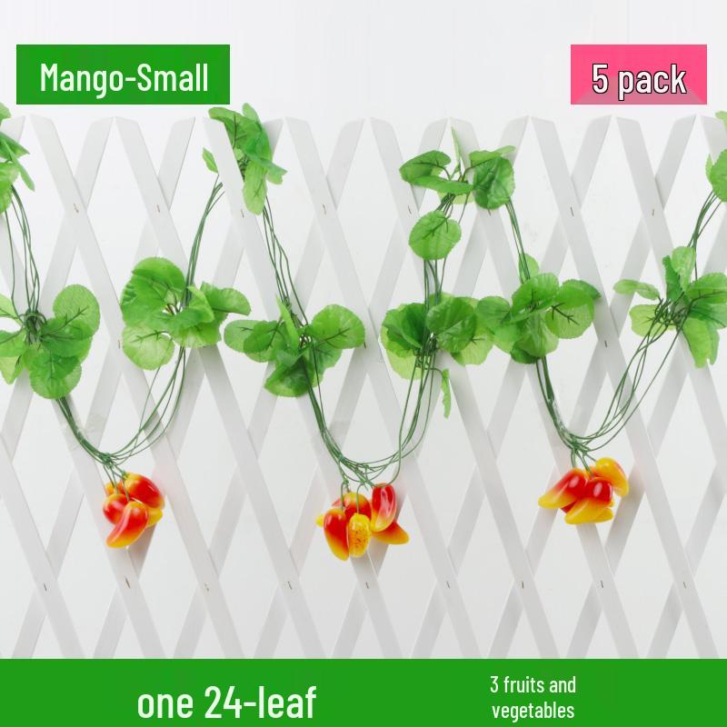 

Artificial Grape Leaf Vine Ceiling Decoration: Twining Green Leaves for Home or Restaurant.