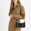 New CHARLES&KEITH Synthetic Leather Shoulder Bag Crossbody Bag Handbag Small Size Women's Noir Black/Silver/Gold CK2-80151362-A