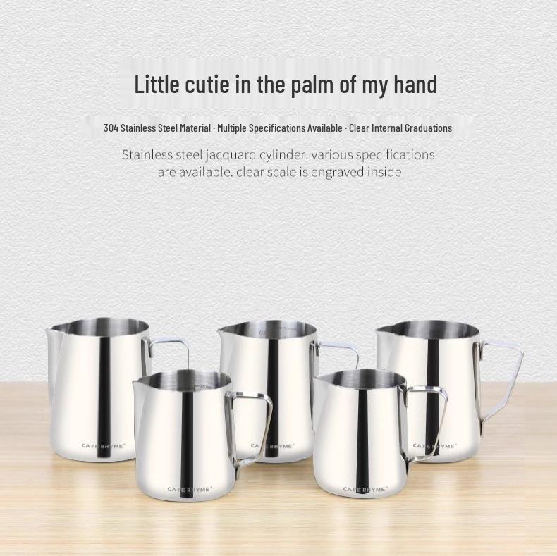 Professional Latte Art Pitcher - Eagle Beak Milk Frothing Cup, 304 Stainless Steel