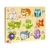 Wooden Children Puzzle Blocks With Number And Letter Matching