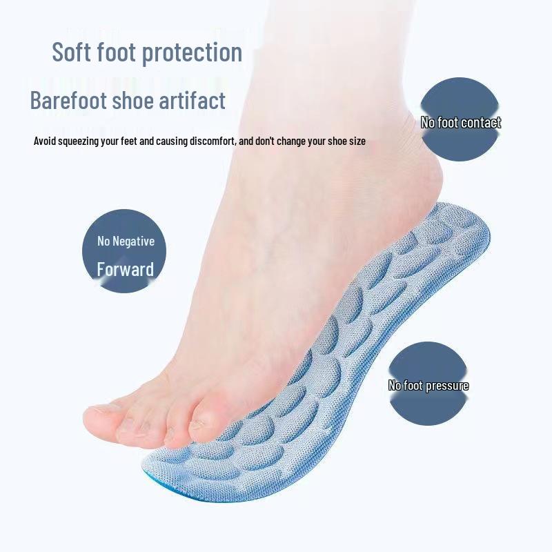 Pebble Comfort Sports Insole: Soft, Sweat-Absorbing, Odor-Resistant, and Perfect for Running and Military Training.