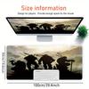 1pc Large Gaming Mouse Pad, UV Reactive Non-Slip Desk Mat, Washable PolyesterNinja, Turtles, SilhouetteComputer Pad with Vibrant Game Machin