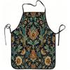 1pc Vintage Floral Pattern Print Apron, Durable and Easy To Clean, Adjustable Waistband, Polyester Material, for Kitchen Cooking, Gardening, Orchard P