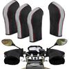 Tallew Motorcycle Handlebar Gloves ATV Windproof Warmer Mitt Windproof Handlebar Muffs Gloves Waterproof Warm Bike Mittens with Reflective Strip for