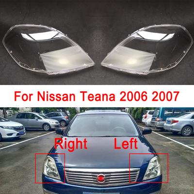 For Nissan Teana Car Lens Glass Light Lamp Headlamp Shell Auto Transparent Lampshade Case Lampcover Headlight Cover 2006