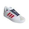 Adidas VL Court White and Casual Sports Shoes with Perfect for and Commuting and Size 3.0 Sneakers, Red, IF4464, Cushioning, Town, School, (White Red,