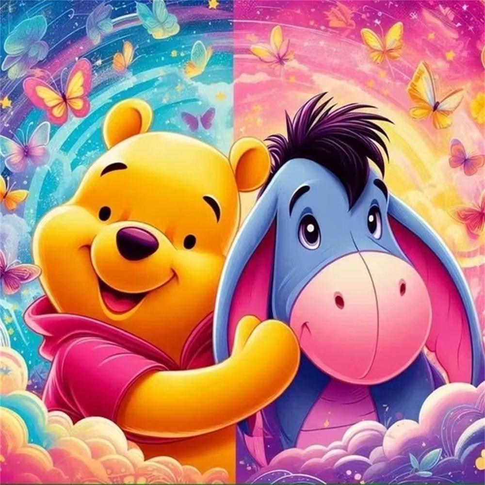 Disney Winnie The Pooh 5D Diamond Painting Full of Diamonds Handmade DIY Cartoon Decorative Painting Diamond Sticker Kit