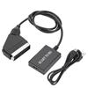 1080p Mini SCART Adapter mit Audio-Video-Synchronisation Kompatibel mit DVD/Videorekorder/PS2/Retro-Spielekonsole SCART zu HDMI-Konverter