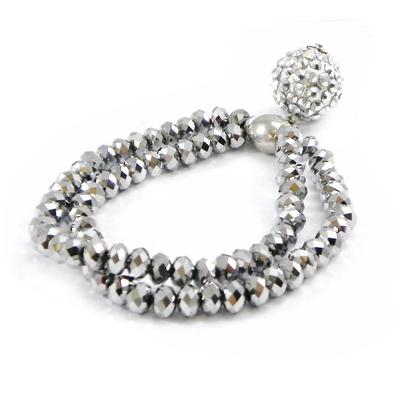 [I2754] - Silver Gray 'Sissi' Designer Bracelet
