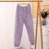 Winter 2023 Solid Color Jacquard Pajamas Set - Women's Thick Warm Loungewear for Couples