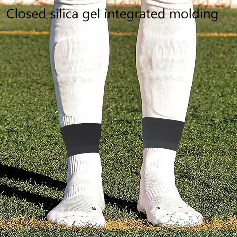 1Pair Football Silicone Shin Guards Training Strap For Anti-Slip Socks Sports Shin Guards Silicone Sleeves Training Sports