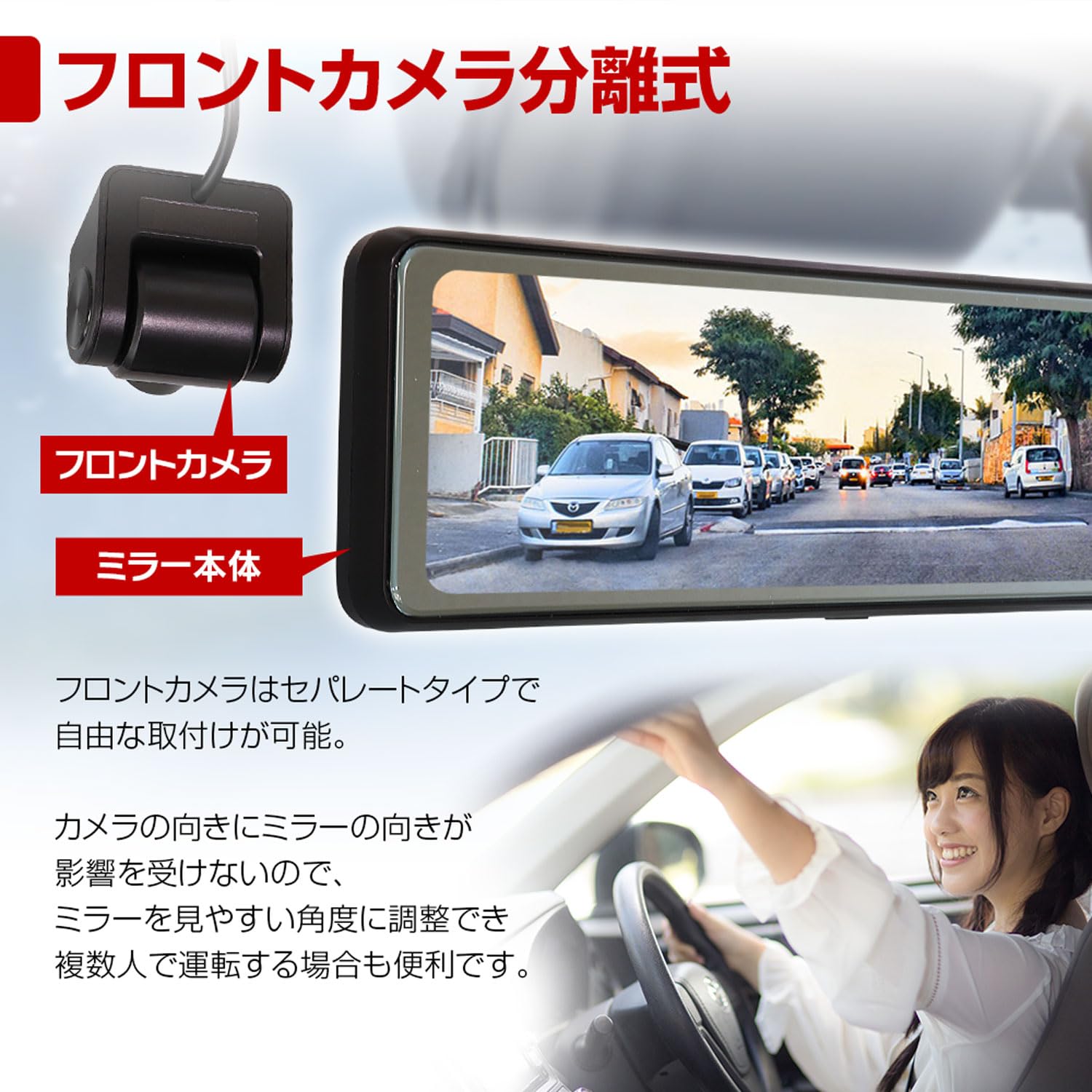 アクセサリー MAXWIN HIGH SPEC DIGITAL ROOM MIRROR Amazon.co.jp: MAXWIN Dash Camera, Digital Rearview Mirror
