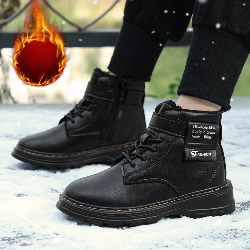 31-40 Kinderstiefel Winter Kinder Plus Samt Plus Baumwolle Schneestiefel Outdoor Hoch Warm Mädchen Winterstiefel