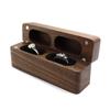 2-Slot Ring Box Walnut Wood Storage Box Rustic Jewelry Display Case  Thanksgiving