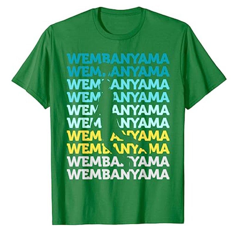 Wembanyama Basketball Amazing Gift Fan T-Shirt Basketball Player Graphic Tee Tops Men's Fashion Sports Outfits Husband Boys Gift