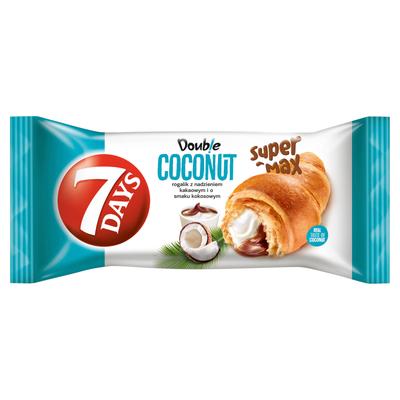 7 Tage Doub!e Super Max Croissant mit Kakao- und Kokosnussfüllung 110 g
