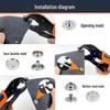 Adjustable Heavy-Duty Snap Fastener Pliers for Boat Canvas Covers