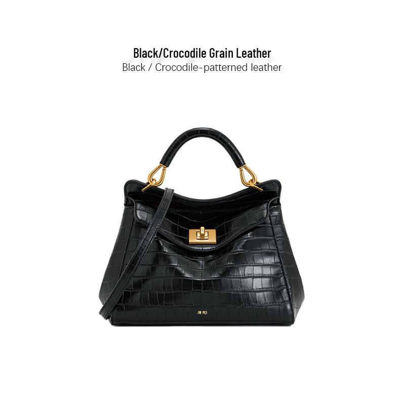 JWPEI Lucia Genuine Leather Women's Buckle Crossbody & Shoulder Pillow Bag 2025