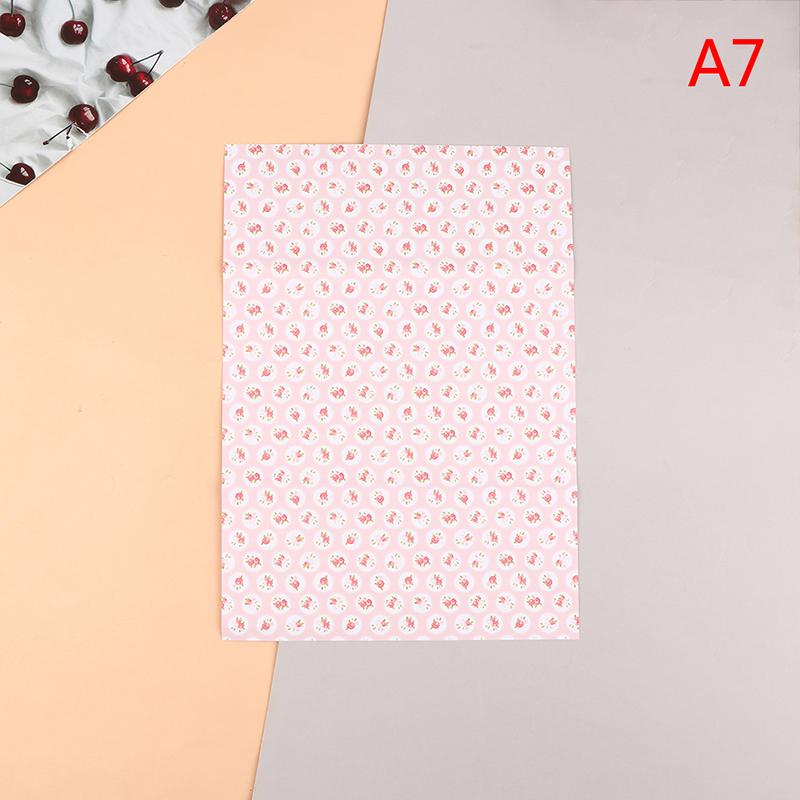 Mini Móveis DIY Papel de Parede Miniatura Adesivo Papel de Parede Colorido Brinquedo Casa de Bonecas Acessórios Adesivo Casa de Bonecas Casa de Bonecas