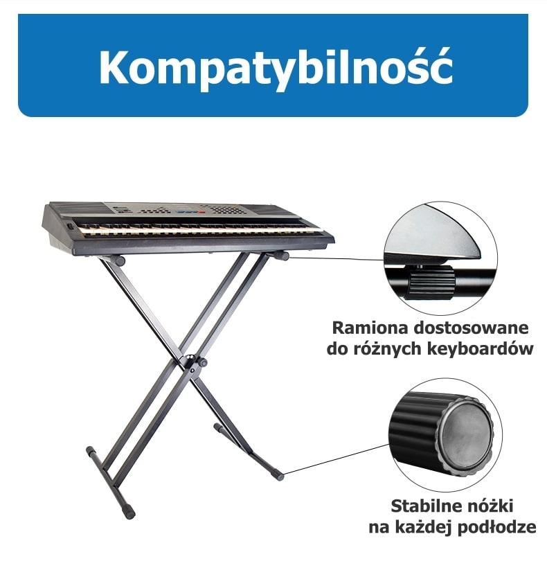 Ssq ks2 - podwójny statyw klawiszowy