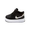 Nike Air Force 1 18 Print Low Top Toddler Shoes Black White Infant And Toddler AO3978-001