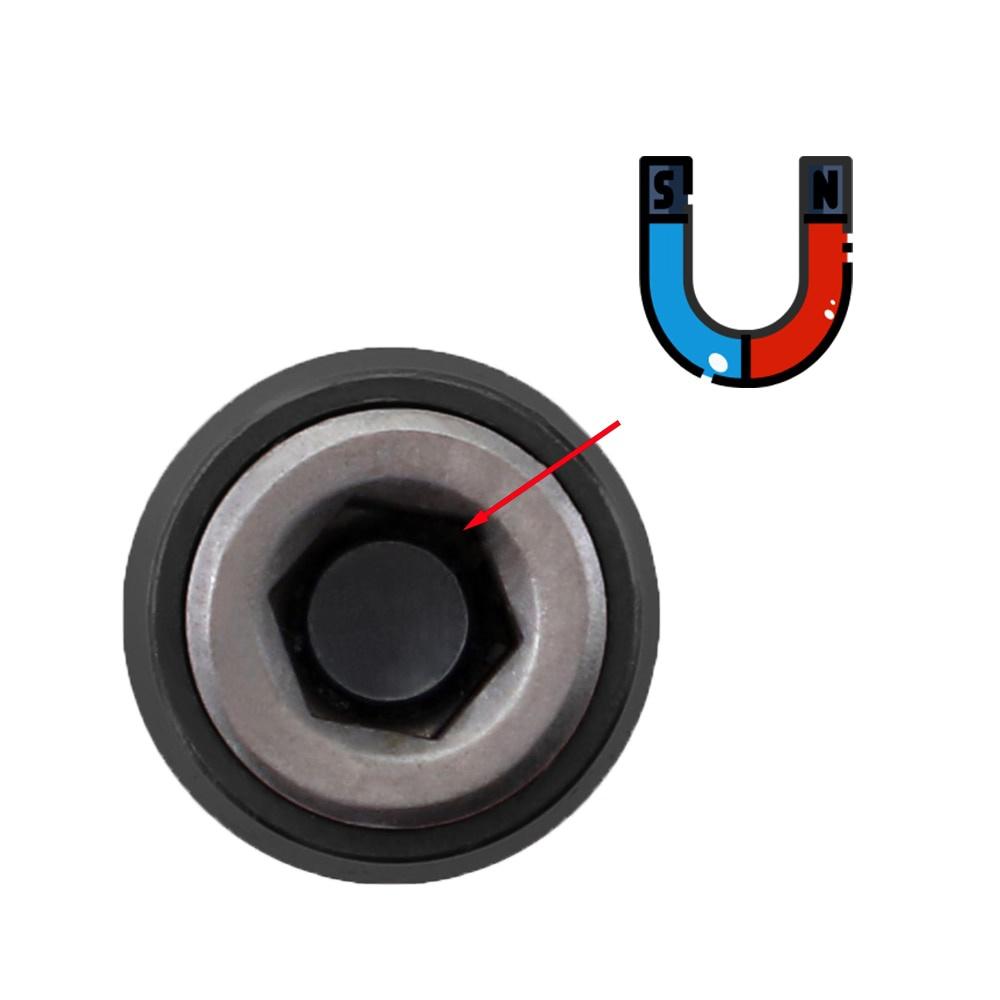 1/4 Pivoting Magnetic Screw Drill Bit Tip Holder Screwdriver Woodworking Tool Quick Change Locking Bit Extension Rod