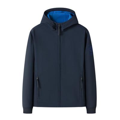 Veste à capuche mode décontractée d'extérieur coupe-vent confortable pour hommes Vestes Bleu Marine A43A2-433