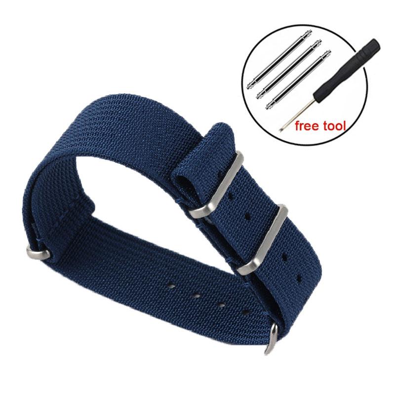 20mm 22mm Nylon Weave Strap Men Women Sport Bracelet for 18mm Omega Watch Strap for Seiko for Huawei Samsung Smart Watch Band
