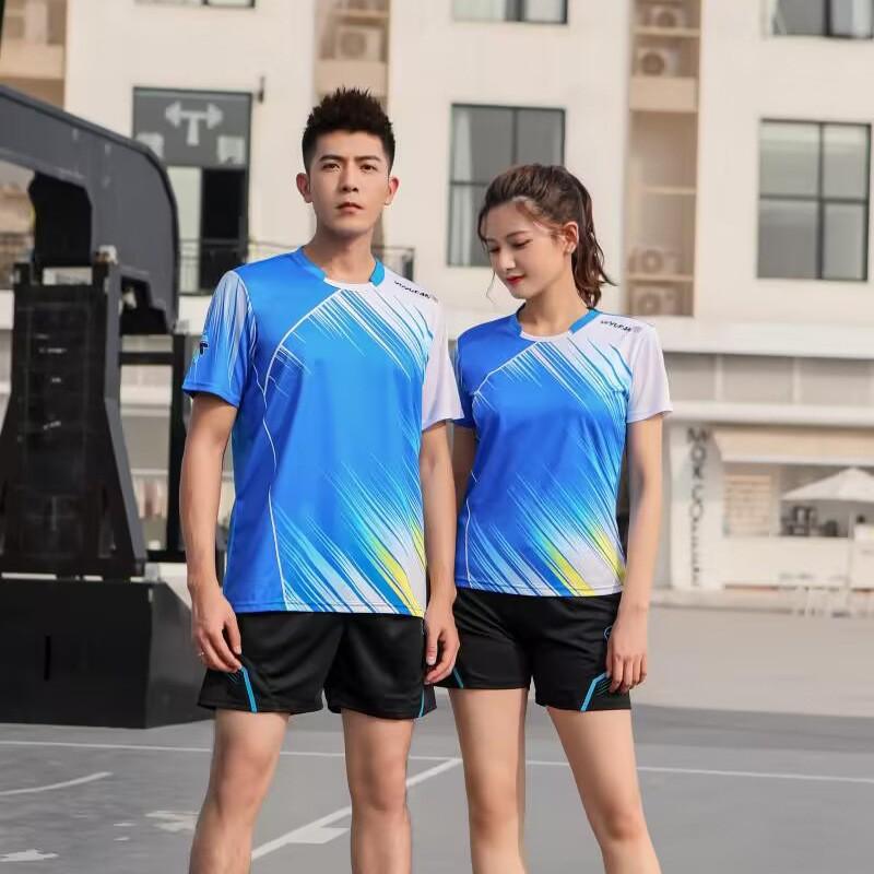 Breathable Quick Dry Sports Jersey Men Women Ideal Badminton Table Tennis Volleyball