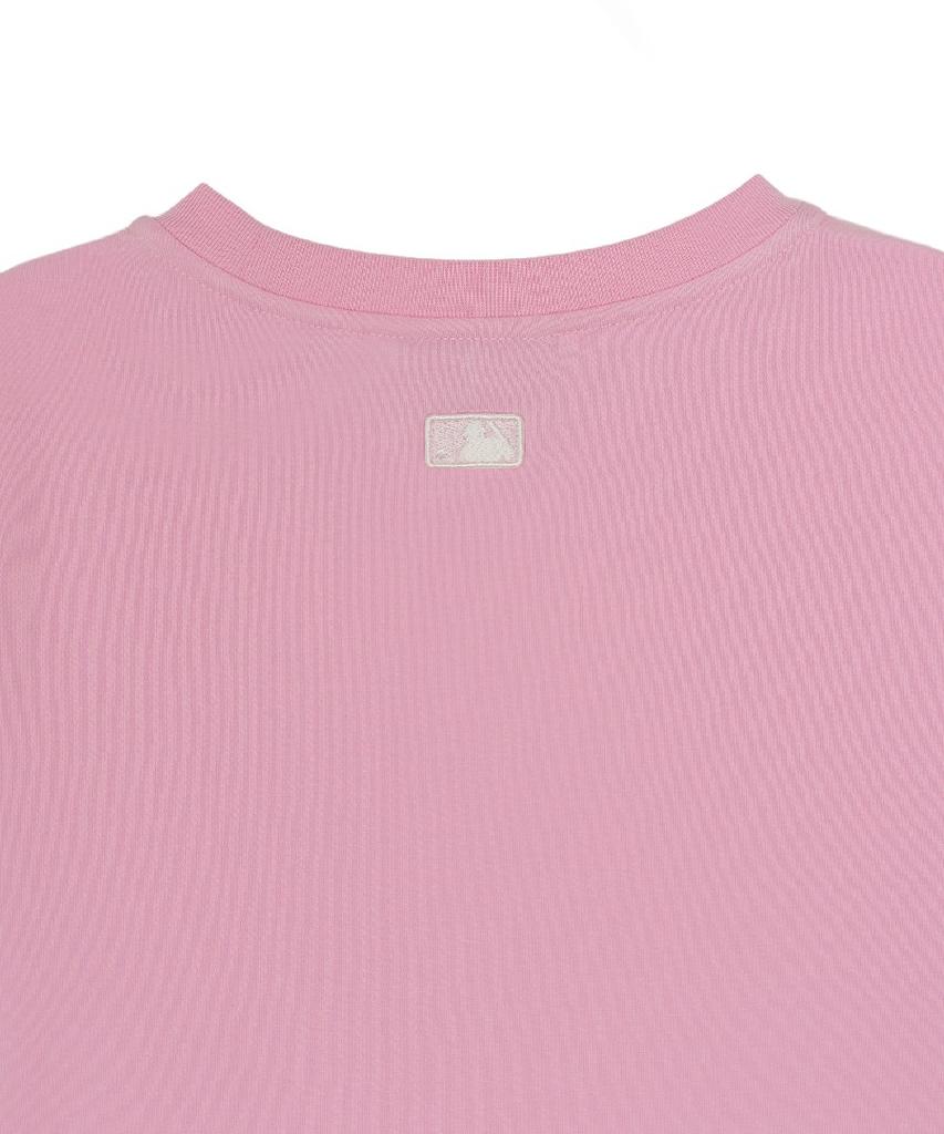 Emelbi Women'S Ribbon Graphic Slim Semi-Crop Short Sleeve T-Shirt Cle (L.Magenta)
