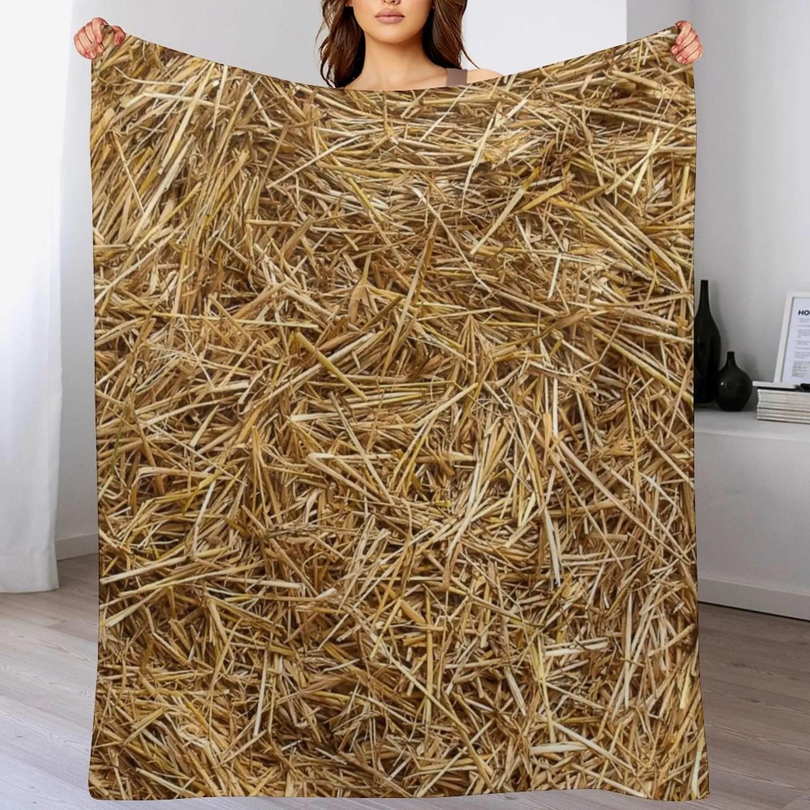 

sunny natural hay, straw Throw Blanket Cute Plaid Nap Softest manga Blankets 30x40in