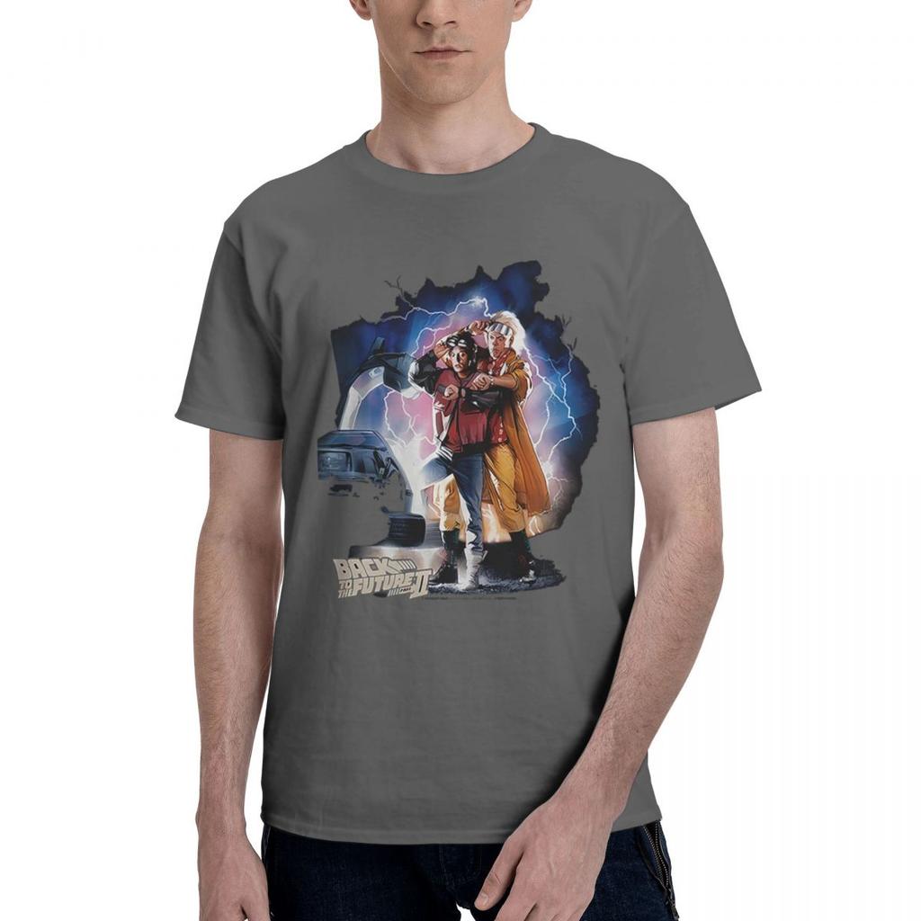 Back To The Future Mcflydoccarlightning 100 Cotton Casual Breathable Confortable Top Mens Clothing Deals Graphic Tee